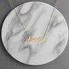 personalised name necklace | custom name necklace for women | sterling silver personalised name necklace | engraved name necklace