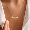 personalised name necklace | custom name necklace for women | sterling silver personalised name necklace | engraved name necklace