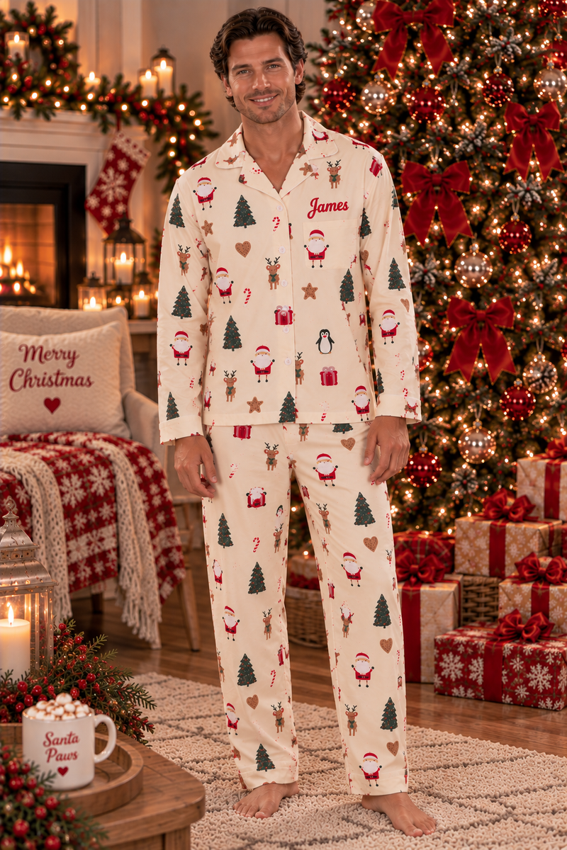 Pre-Order - Personalised Family Christmas Themed Pyjama Set