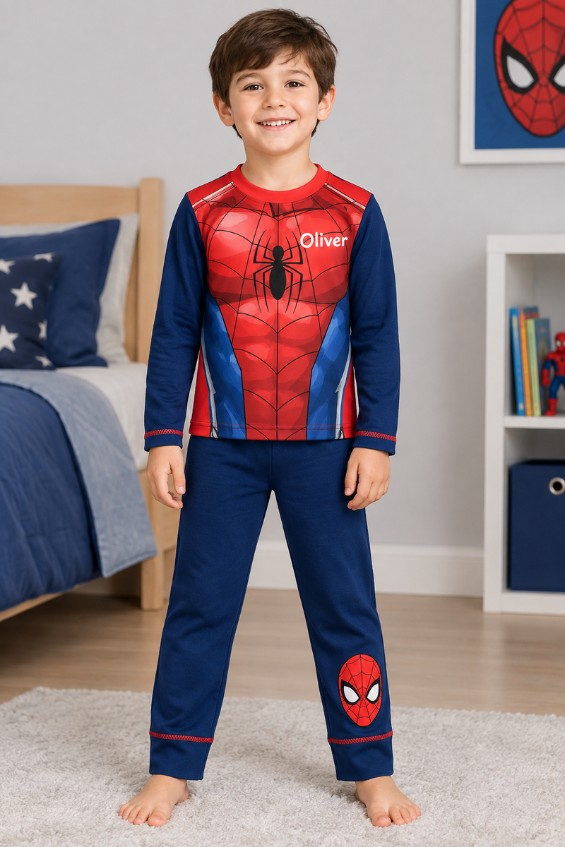 Personalised Spider Man Pyjama Set – Boys