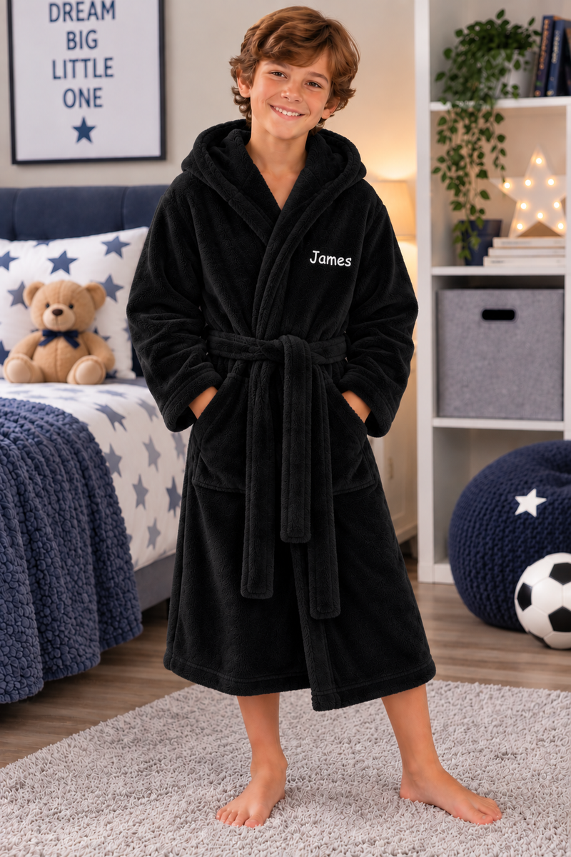 Personalised Hooded Dressing Gown – Boys