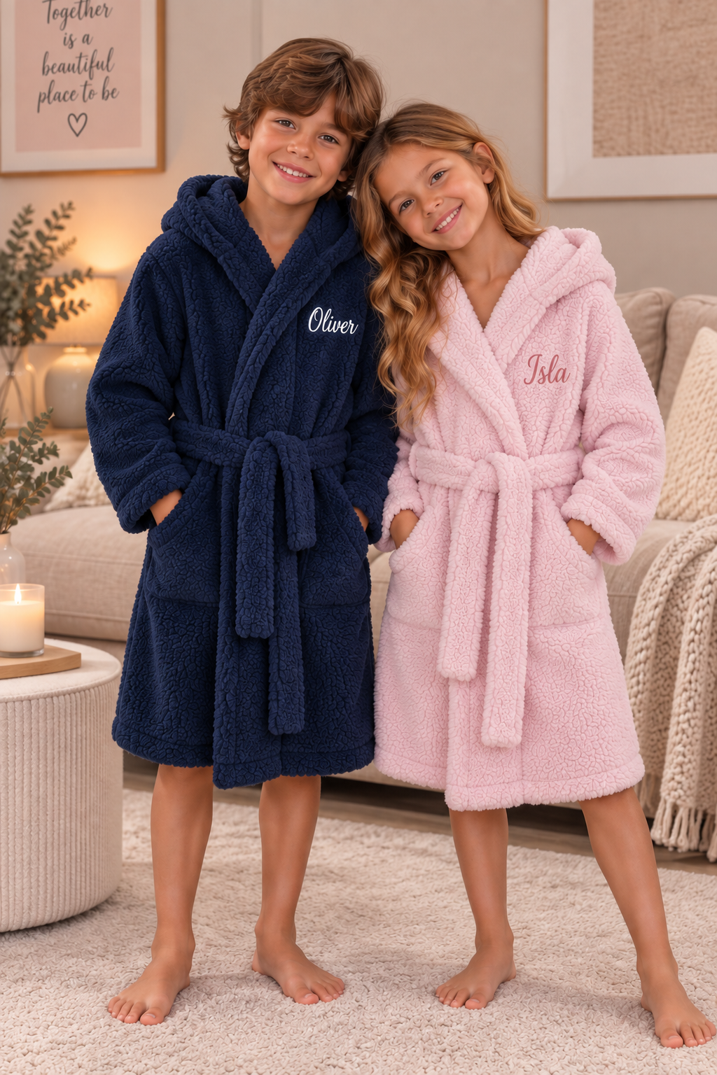 Pre-Order - Personalised Premium Dressing Gown – Girls