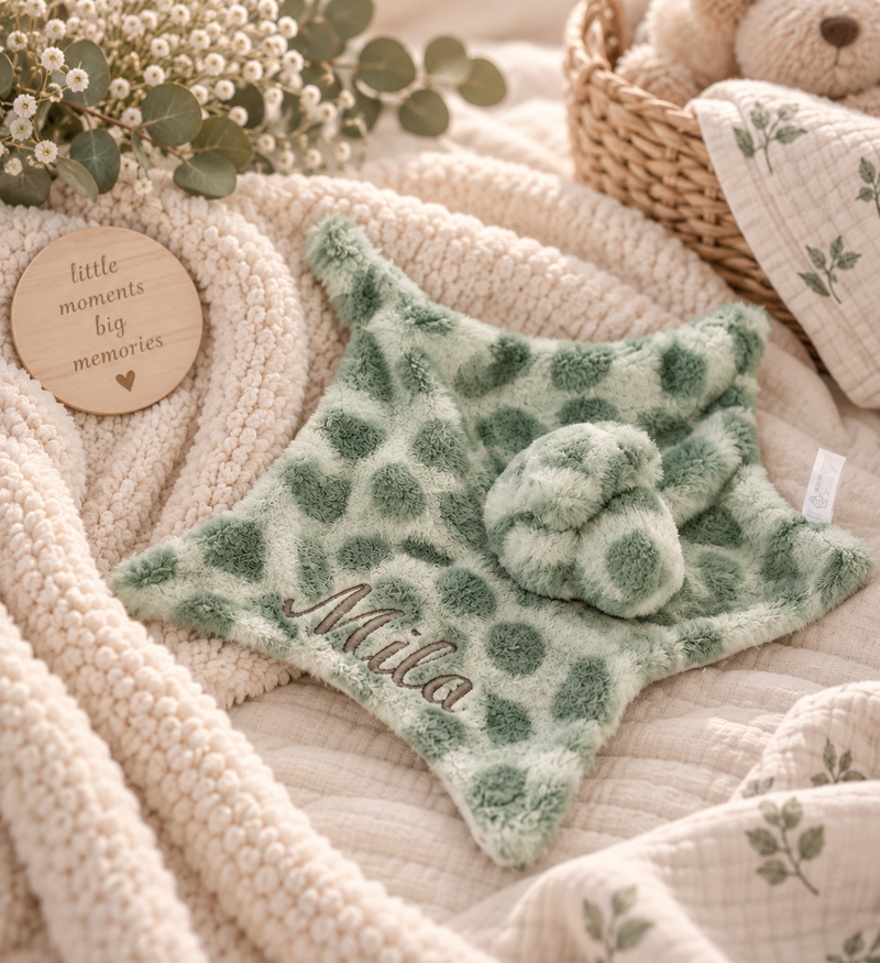 Personalised Recycled Turtle Comforter – Baby Unisex