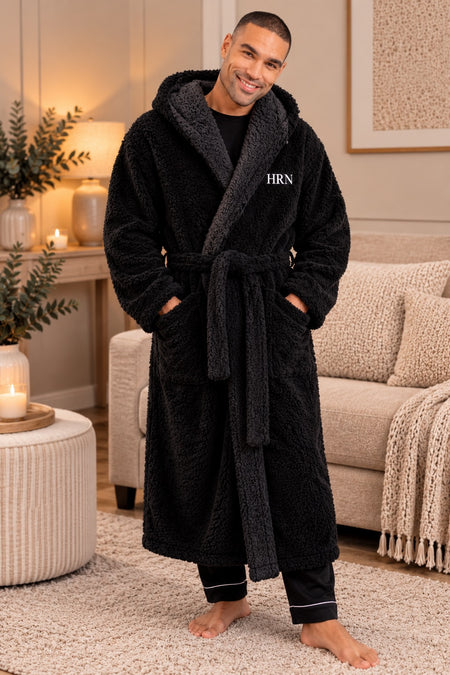 Personalised Luxury Fleece Dressing Gown