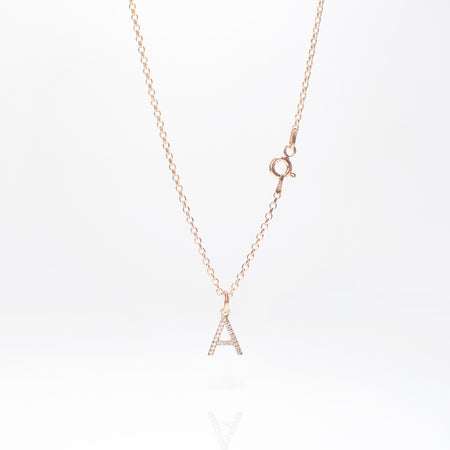 personalised initial necklace | sterling silver initial necklace | engraved initial necklace for women | personalised letter necklace