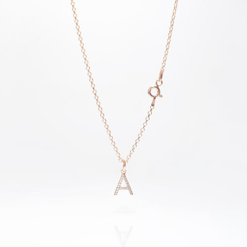 personalised initial necklace | sterling silver initial necklace | engraved initial necklace for women | personalised letter necklace