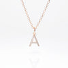 personalised initial necklace | sterling silver initial necklace | engraved initial necklace for women | personalised letter necklace