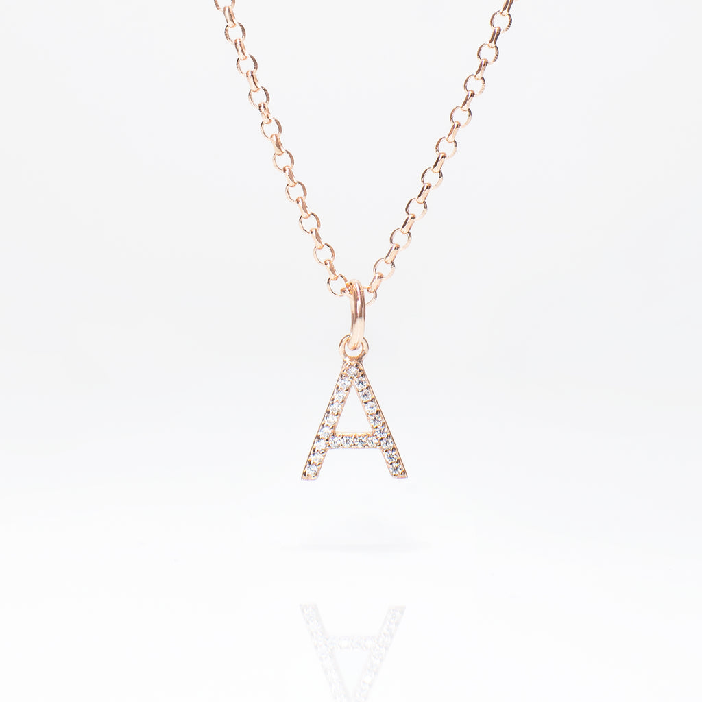 Womens initial personalised necklace