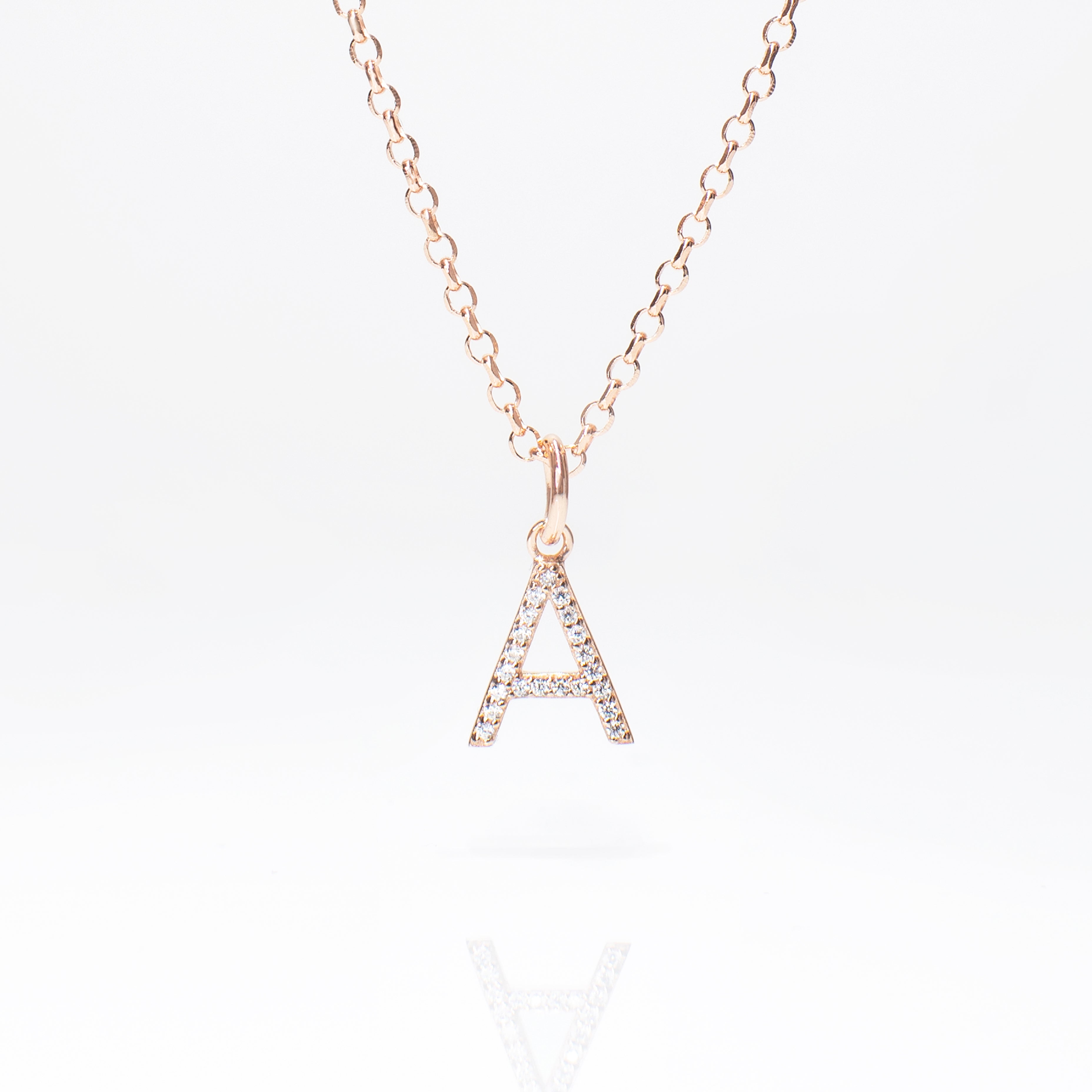 Womens initial personalised necklace