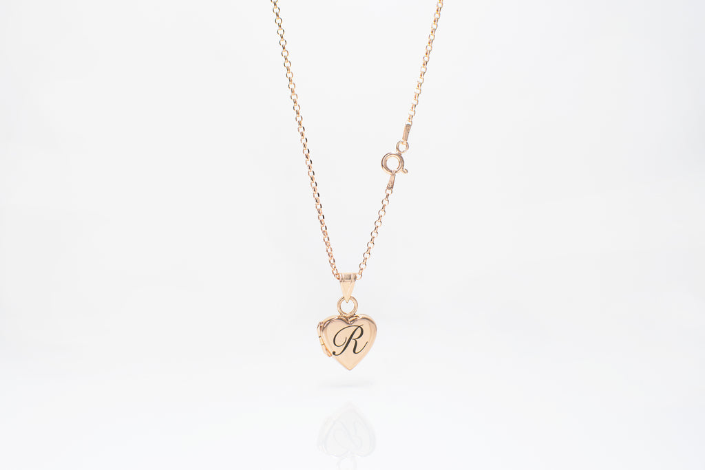 Women heart shaped locket personalised necklace