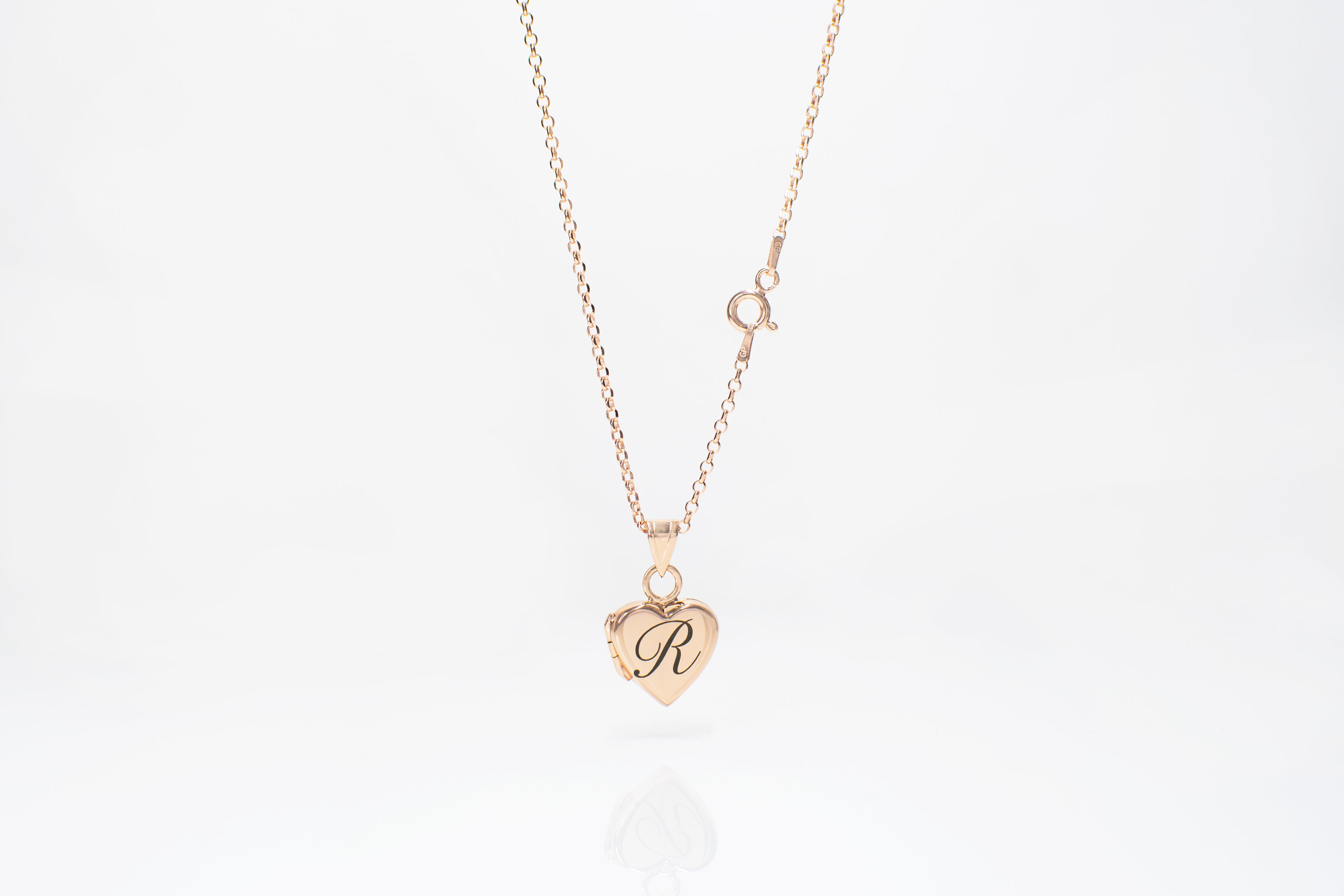 Women heart shaped locket personalised necklace
