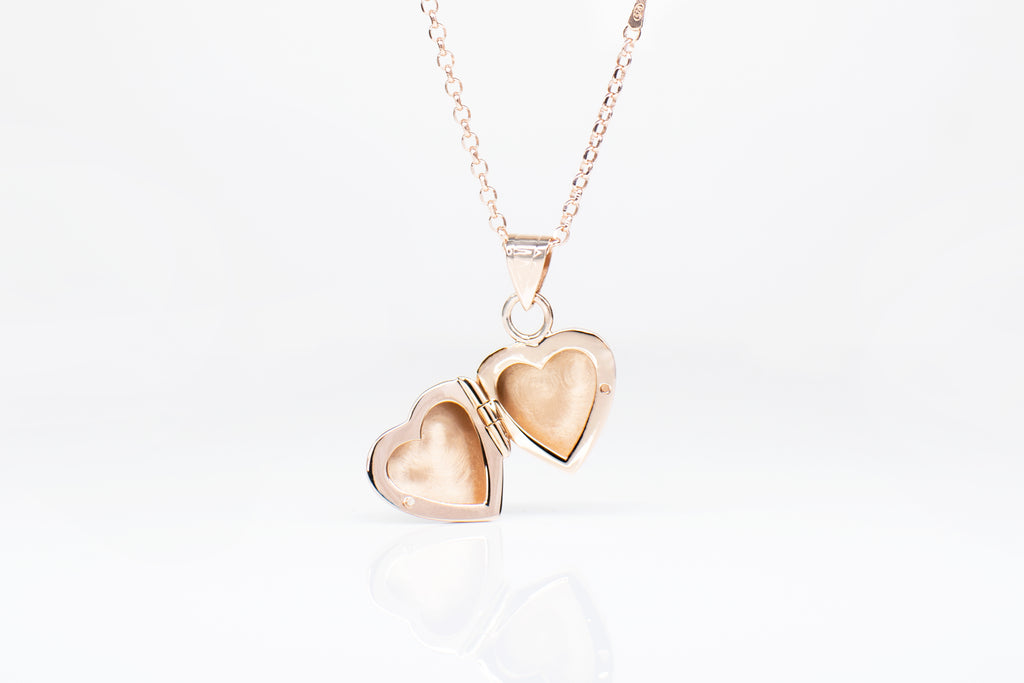 Women heart shaped locket personalised necklace