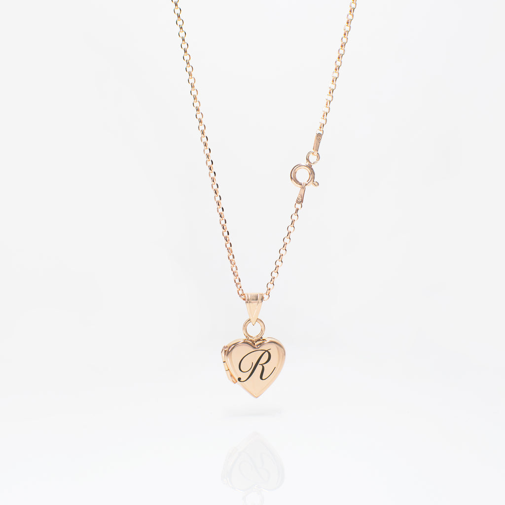 Women heart shaped locket personalised necklace