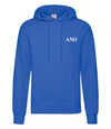 personalised men's initials hoodie | embroidered initials over head hoodie | men's personalised hoodie with initials