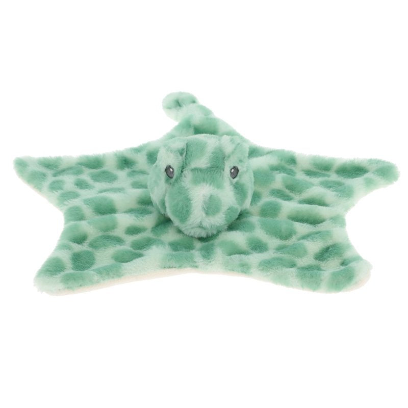 baby personalised recycled turtle comforter | personalised turtle comfort blanket | embroidered recycled turtle comforter | sustainable baby turtle comfort toy