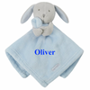 baby personalised big initial bunny comforter | personalised bunny comforter with initial | embroidered bunny comfort blanket | custom initial baby bunny comforter