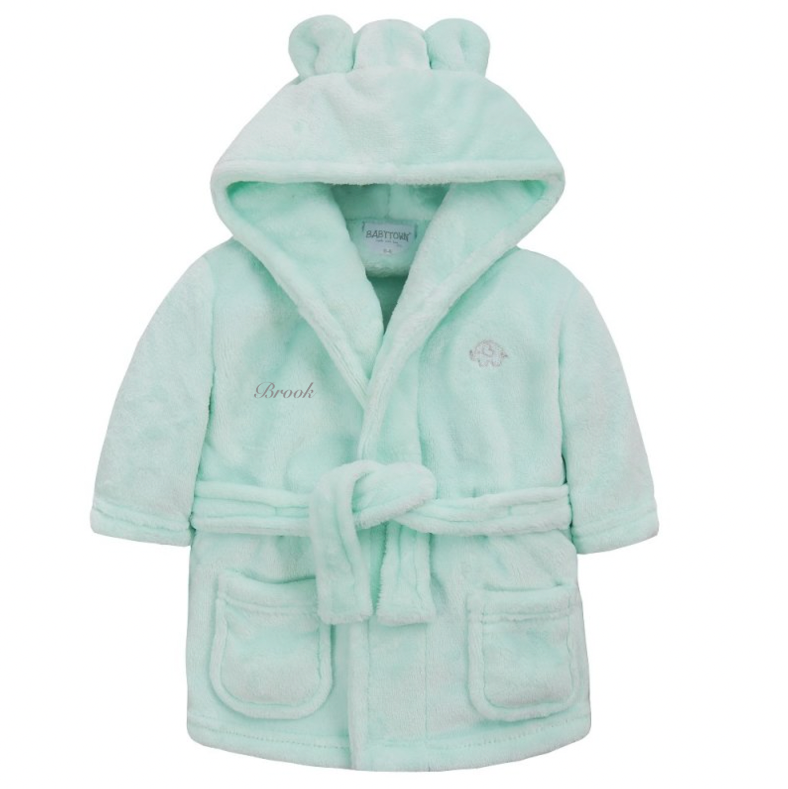 Baby hooded personalised dressing gowns