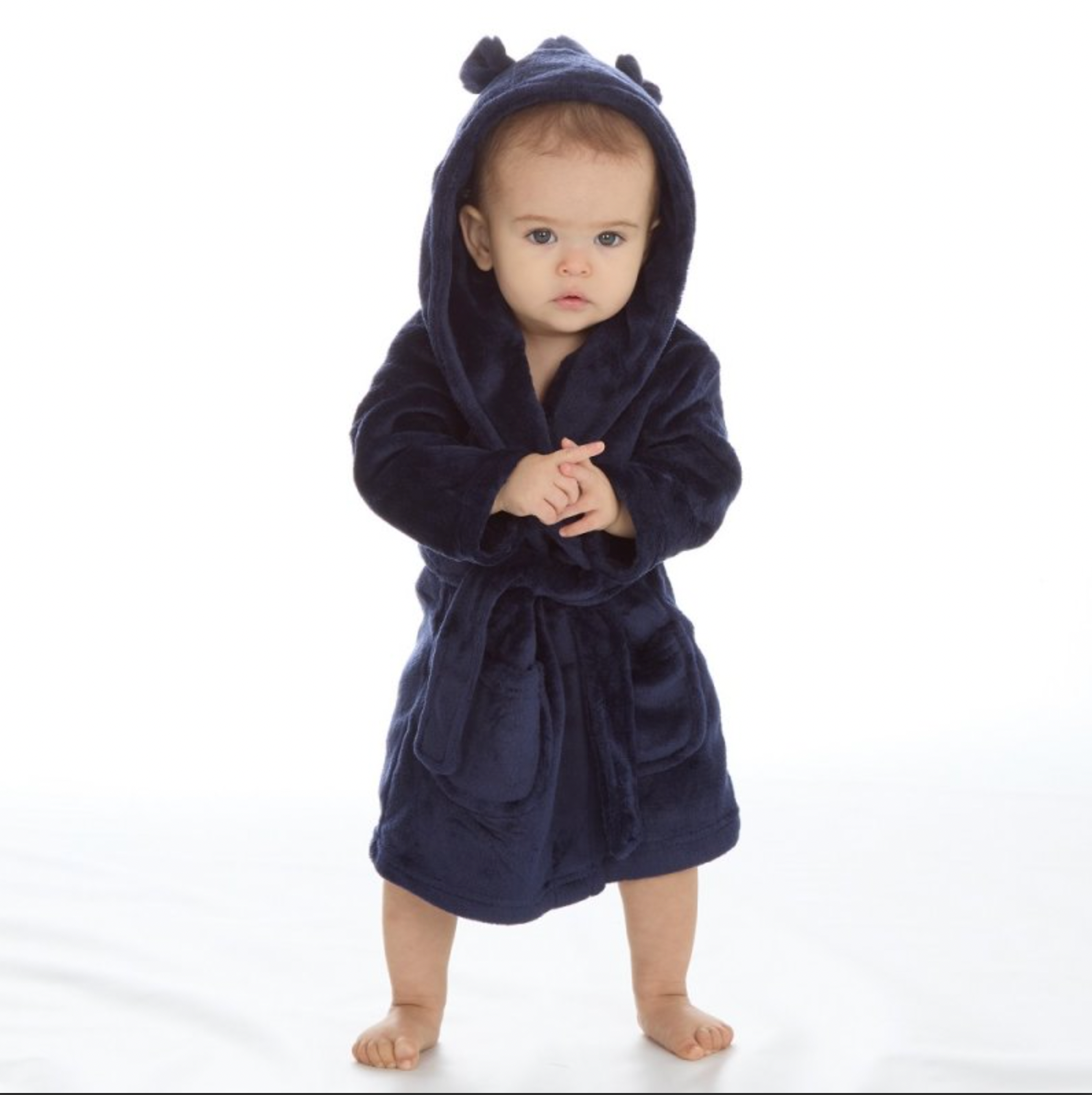 Babie hooded personalised dressing gown
