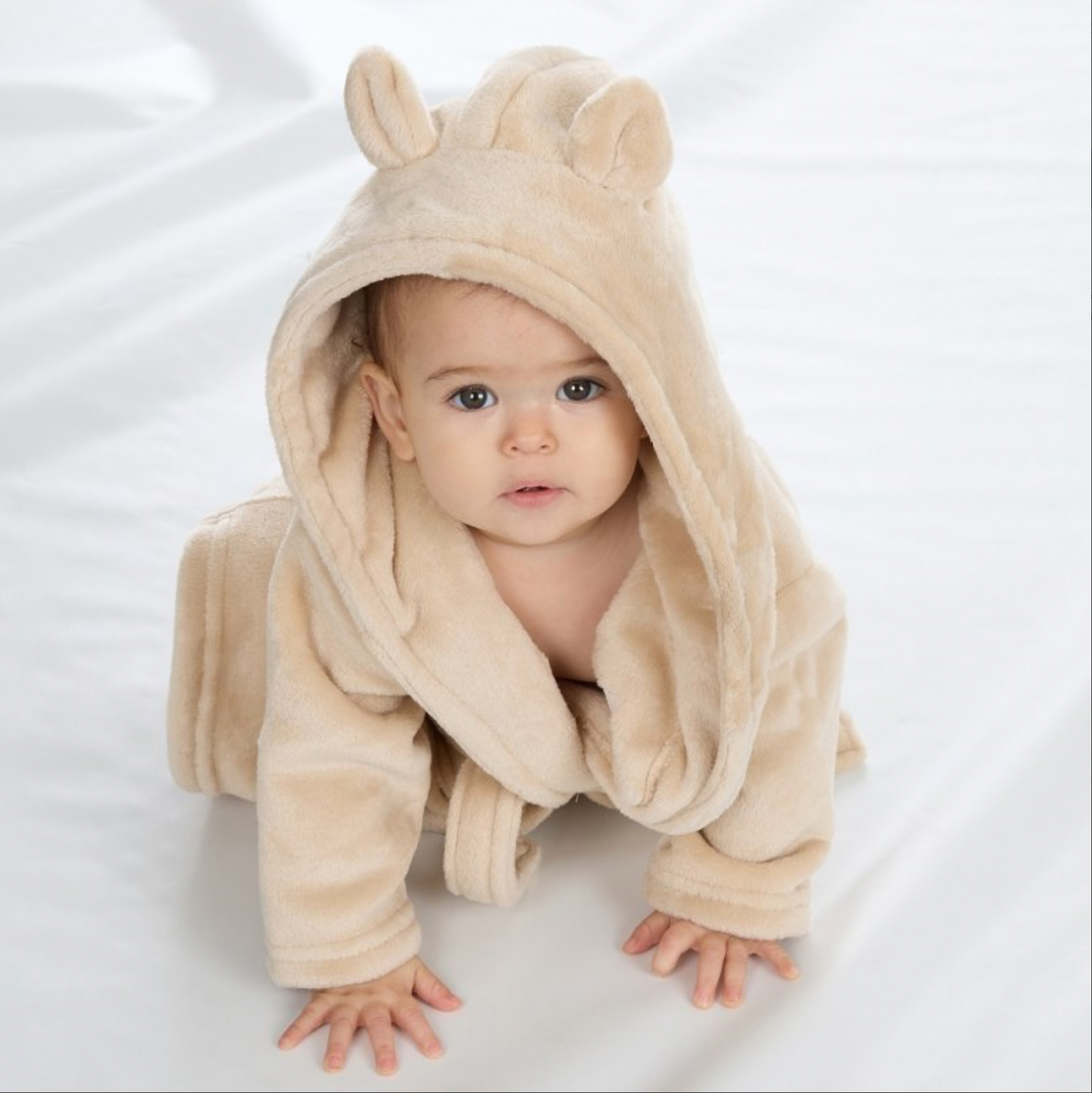 Baby hooded personalised dressing gown