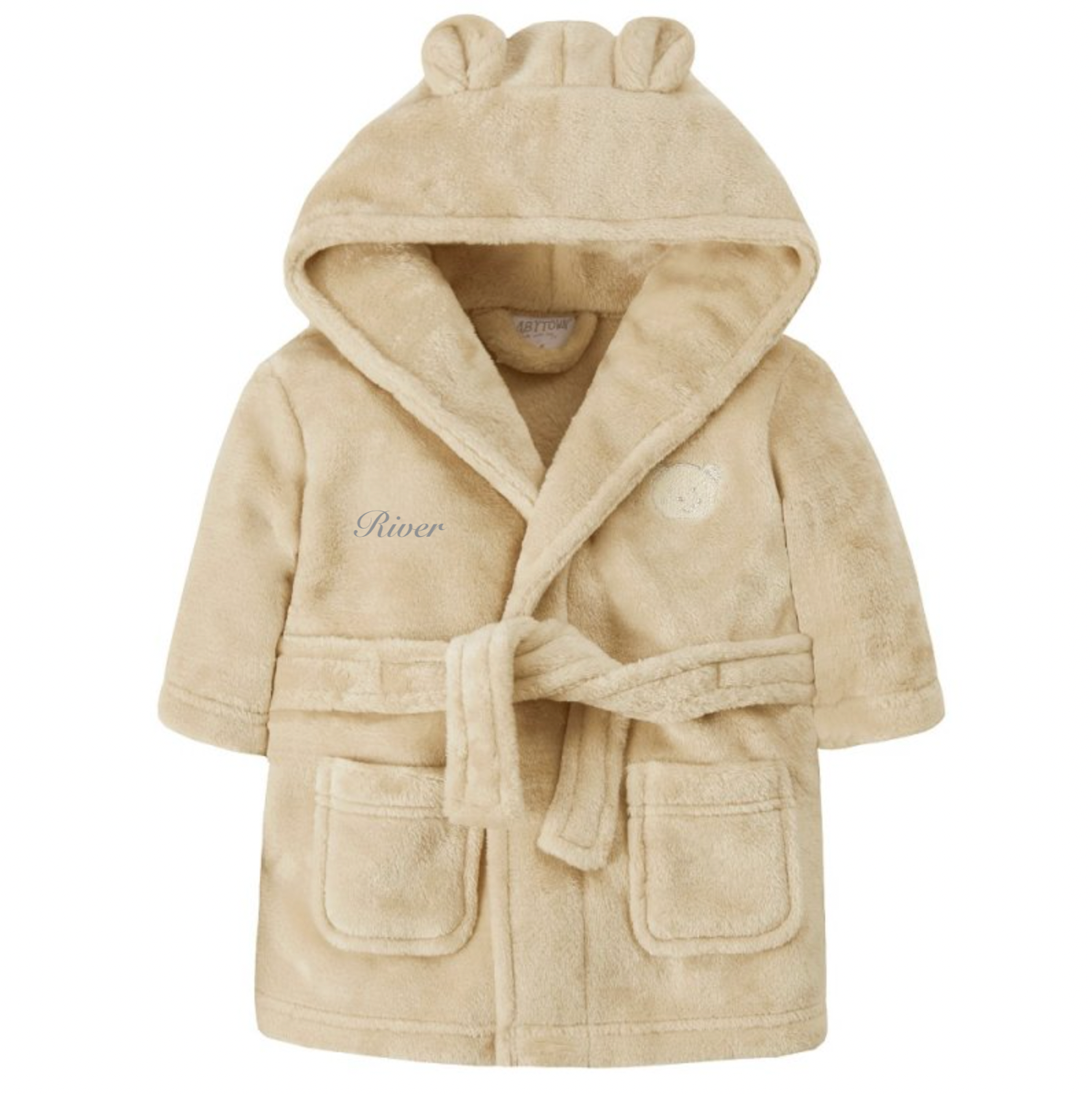 Baby hooded personalised dressing gowns