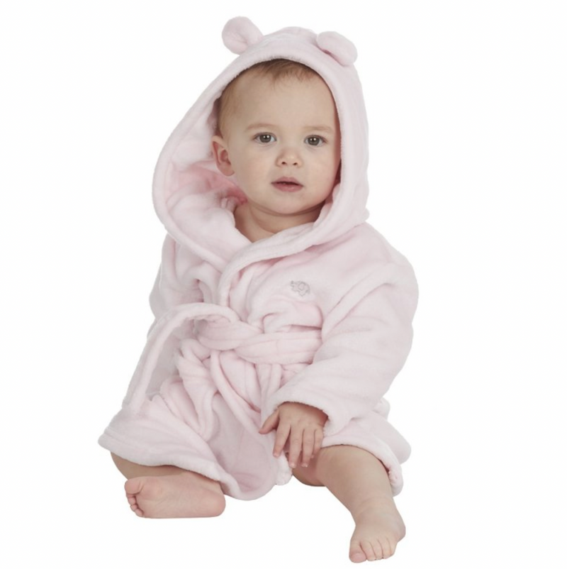 Babies hooded personalised dressing gowns