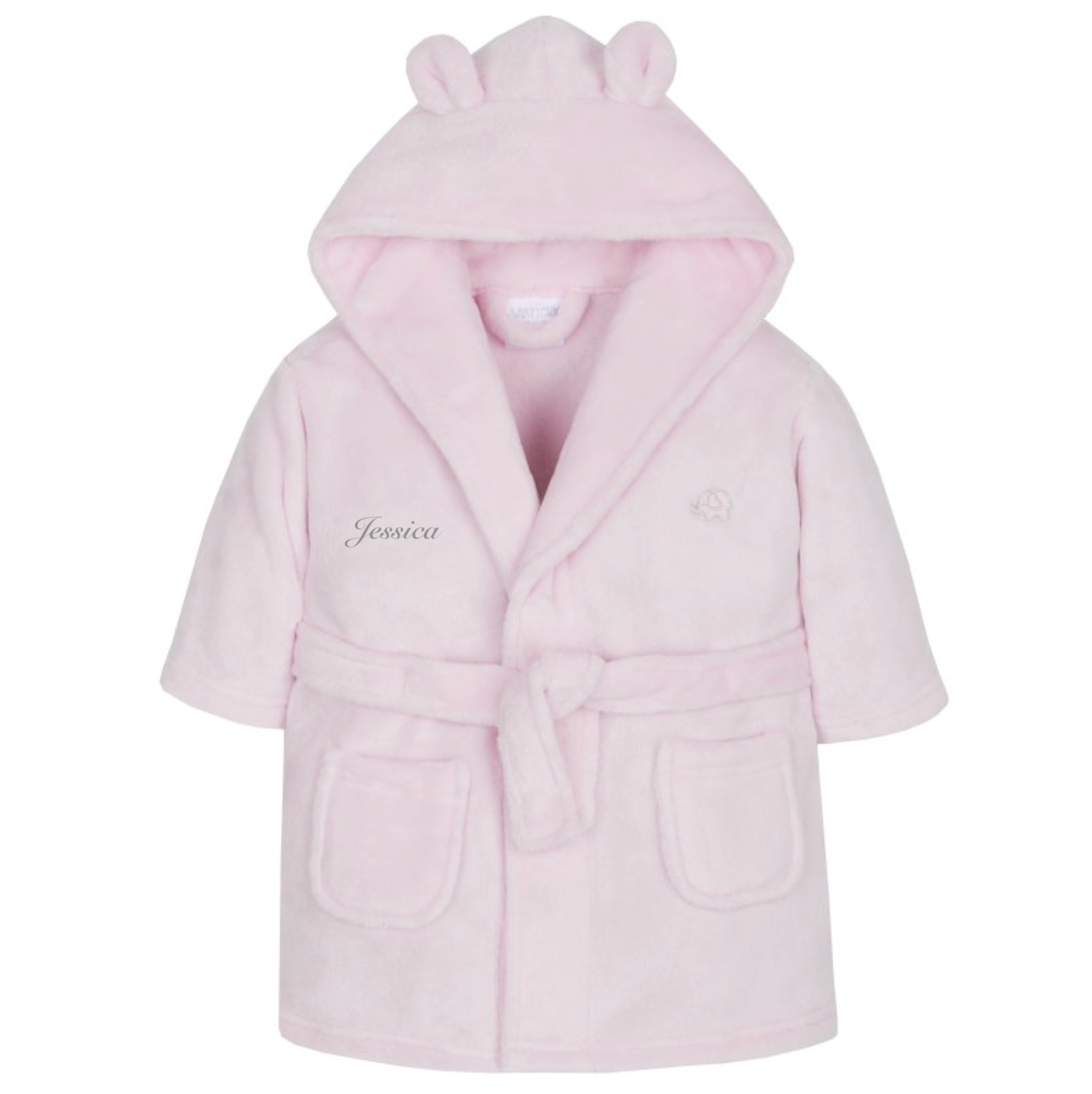 Baby hooded personalised dressing gown