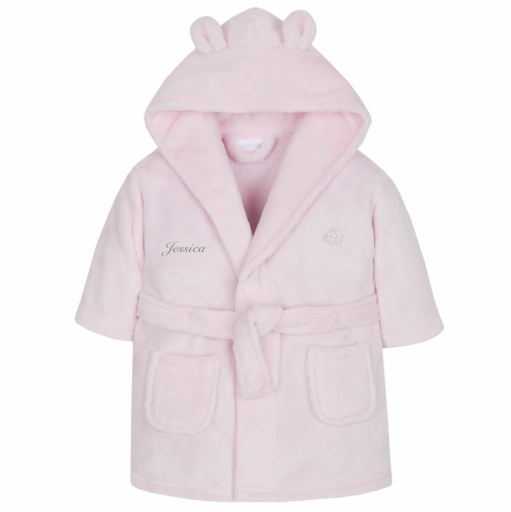 Baby hooded personalised dressing gowns