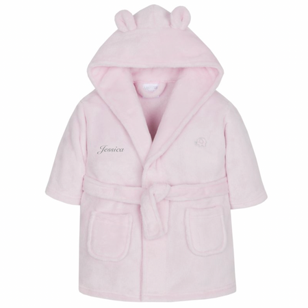 Babies hooded personalised dressing gowns
