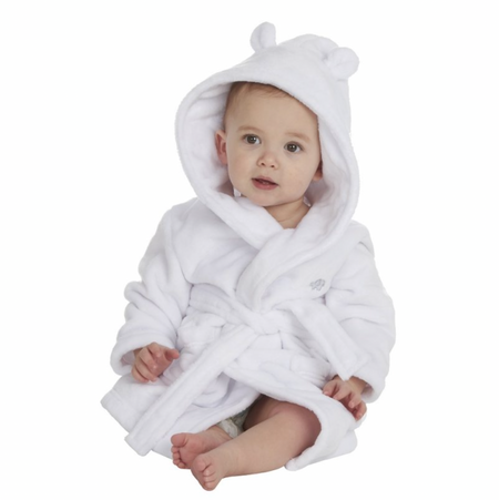 Babies hooded personalised dressing gowns