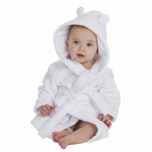 Babies hooded personalised dressing gowns