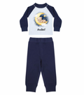 Baby boys personalised raglan bear print pyjamas