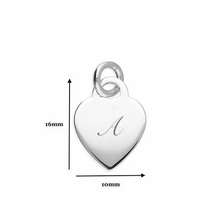 personalised engraved heart necklace | engraved sterling silver heart pendant | personalised heart necklace for women | custom engraved heart necklace