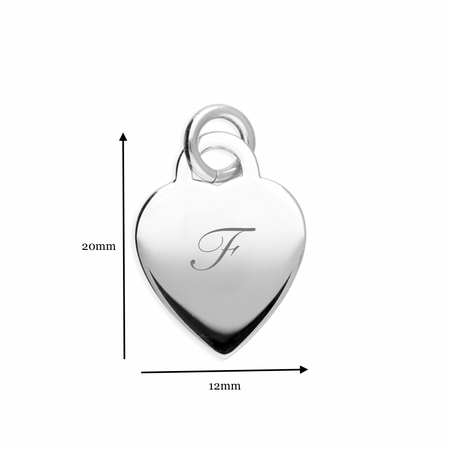 personalised engraved heart necklace | engraved sterling silver heart pendant | personalised heart necklace for women | custom engraved heart necklace