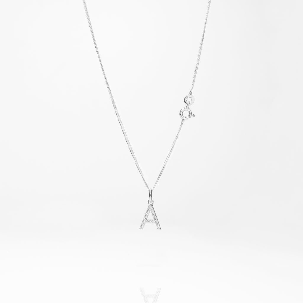 Womens initial personalised necklace