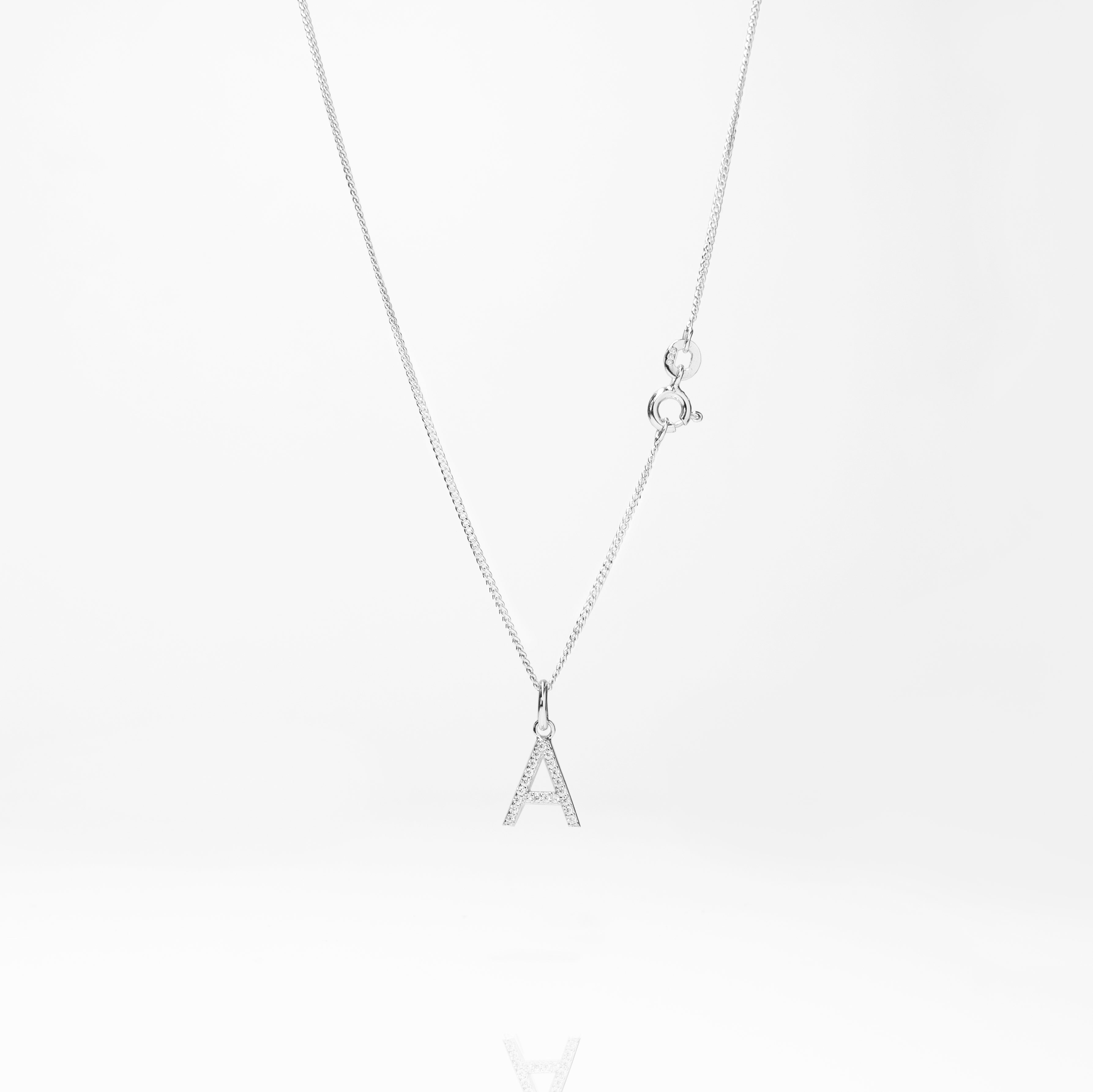 Womens initial personalised necklace
