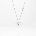 Womens heart shaped locket personalised necklaces