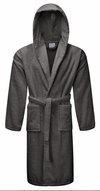MR personalised luxury hooded terry towelling dressing gown | personalised men's Egyptian cotton dressing gown | personalised hooded towelling robe for men