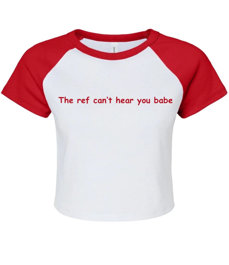 Ladies World Cup Slogan Raglan Crop Tops