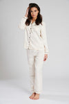 personalised bridal satin long pyjama set | personalised bridal satin pyjamas bride (change according to colour image)