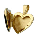Womens heart shaped locket personalised necklace