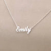 personalised name necklace | custom name necklace for women | sterling silver personalised name necklace | engraved name necklace