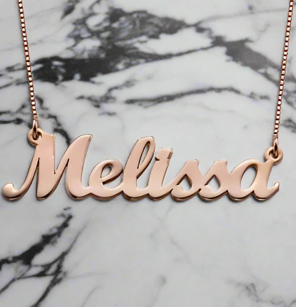 Womens personalised name necklace
