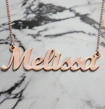 personalised name necklace | custom name necklace for women | sterling silver personalised name necklace | engraved name necklace