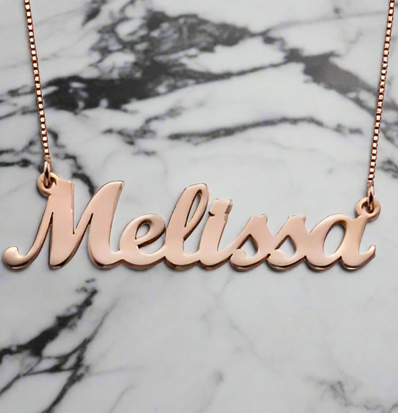 personalised name necklace | custom name necklace for women | sterling silver personalised name necklace | engraved name necklace