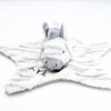 baby personalised recycled zebra comforter | personalised zebra comfort blanket | embroidered recycled zebra comforter | sustainable baby zebra comfort toy