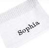 personalised cellular baby blanket | luxury knitted baby blanket | personalised cotton baby blanket | embroidered baby cellular blanket