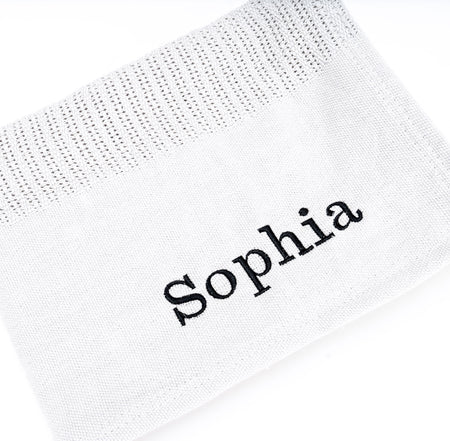 personalised baby blanket and elephant comforter gift set | luxury cellular blanket gift set for baby | personalised newborn blanket and comforter | elephant comforter and cotton baby blanket