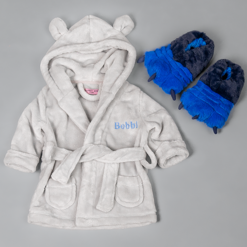 Boys robe 2025 and slippers