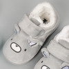 baby personalised teddy bear slippers | personalised teddy slippers for baby | cosy teddy bear baby slippers | embroidered baby bear slippers