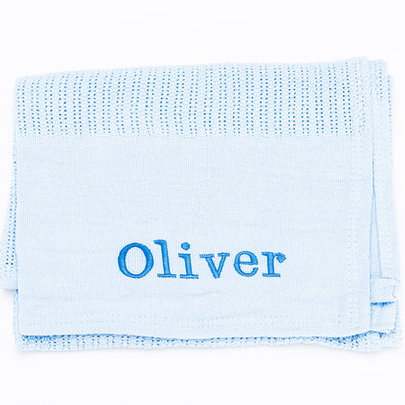 personalised baby blanket and elephant comforter gift set | luxury cellular blanket gift set for baby | personalised newborn blanket and comforter | elephant comforter and cotton baby blanket